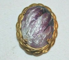 Broche Email  Porcelaine De Limoges Signé