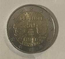 Pièce RF 2 euro Traité de l'élysée vertrag 50 ans Jahre 2013