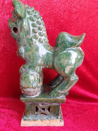 Grande statuette vieux - grande, chien