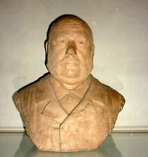 GRAND BUSTE, ancien, en terre cuite Mr GALY 1897