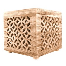 Tabouret Cube Bois Pouf Table