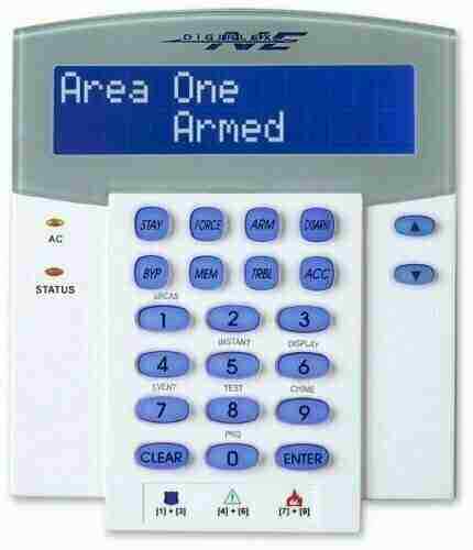 Clavier alarme avec - avec, écran
