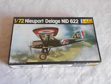 Maquette vintage kit Heller 224 Nieuport Delage Nid 622 échelle 1/72 sans décalcomanies