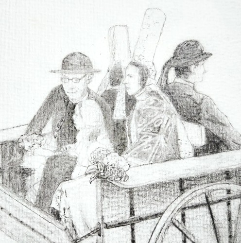 Dessin original mariage breton - dessin,