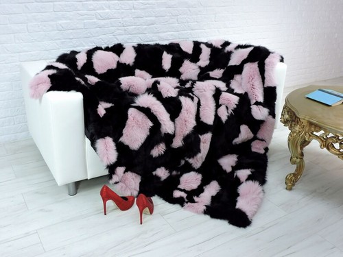 Noir rose fox fourrure - &,