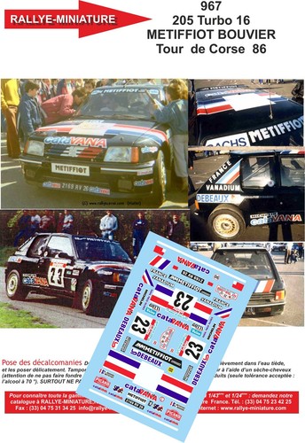 Decals ref 0967 peugeot - decals,