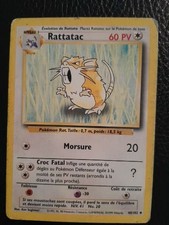Carte Pokémon Rattatac 40/102 set de base Français, (port groupé)