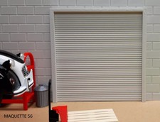 1/18 maquette porte de garage industriel atelier usine  décor diorama maquette