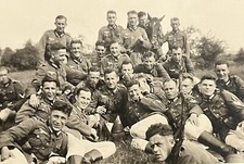 PHOTO FOTO PORTRAIT ALLEMAND ALLEMANDE WH LUFT LANDSER NO CASQUE 1944 WWII WW2