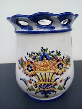 POT DE FLEURS DECOR ROUEN PEINT àLA MAIN