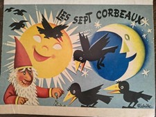 Les 7 Corbeaux – Kubasta 1966 – Livre Pop-up Vintage – Bon état