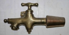 Ancien robinet en bronze pour fût, barrique ou tonneau