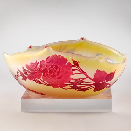 Gallé vase floral original - floral,,
