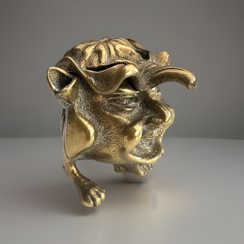 Ancien encrier bronze doré - encrier, en