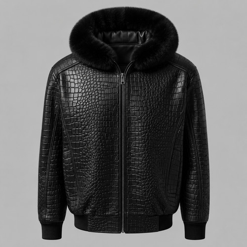 Blouson cuir bomber pour - blouson,