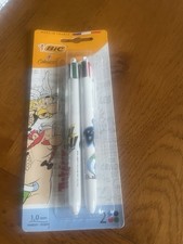 BIC Asterix Blister 2 Stylo bille 4 couleurs Astérix & Obélix, Collector, Neufs
