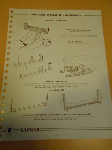 Fiche saprar renault outillage - saprar,