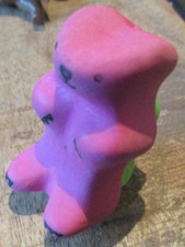 Gomme collector 3D(eraser)-Rare ours taille crayon-Germany-Vintage 70'