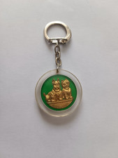 Porte clés Chiens Scottish Scotch Whisky BLACK & WHITE Keychain Vintage 60'