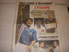 EQUIPE 15375 10.10.1995 RUGBY XV de FRANCE CYCLISME CHAMPION MONDE OLANO