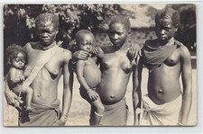 ETHNIC NUDE - Central African Republic - Group of indigenous women - PHOTO CARD