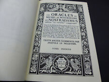 LES ORACLES DE NOSTRADAMUS JEAN DE BONNOT TOME 1