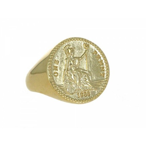 Bague pièce one penny - bague,