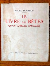le livre des bétes qu'on