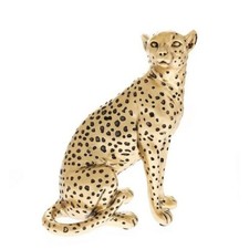 Guepard facon bronze dore - guepard,