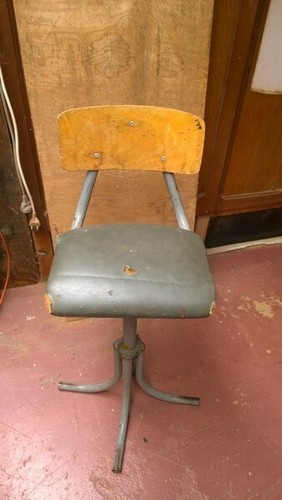 Ancien chaise atelier métal - ancien,