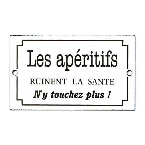 Plaque émaillée humoristique