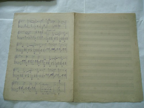 Spartito musicale manoscritto - spartito,