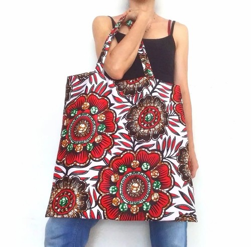 Maxi tote bag wax - sac, shopping