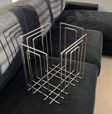 porte revue chrome métallique willy glaeser design suisse vintage 1970 1980 deco