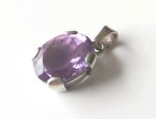 Pendentif en Améthyste (5,2 g) sur Argent 925