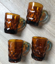 Lot 4 Chopes Verre Moulé XIX