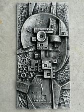 Sculpture design Gunther GERZSO? Plaque relief murale 