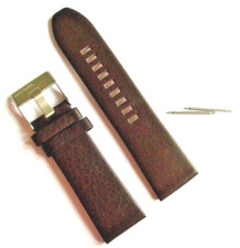 DIESEL Bracelet En Cuir Original De Remplacement DZ1206 Pour Montre Marron 27 Mm