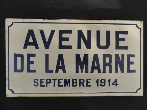 Ancienne plaque emaillee - plaque, rue