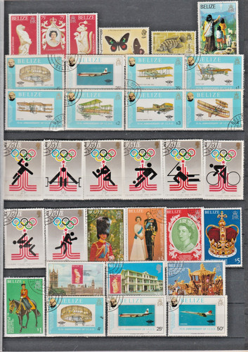Ref903 timbres anglais lot - ref903-timbres,