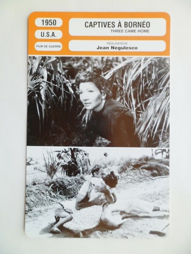 Carte fiche cinema 1950 - carte,