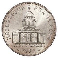 France - 100 francs 1982 Panthéon SUP argent - F.451/2 Gad.898 KM.951 monnaie