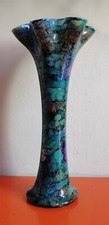 VASE EN VERRE LAQUÉ PIÈCE UNIQUE SIGNÉE MISTIGRI CHAPOUTIER ANCIEN