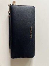 Michael Kors Portefeuille Pochette pour Femme - Bleu Marine