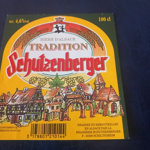 étiquette biere alsace brie - Étiquette,