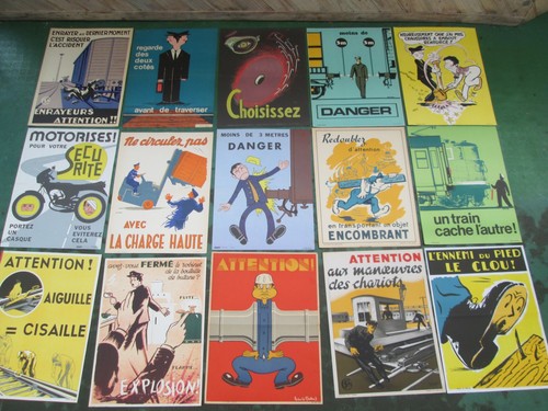 Affiches sncf années 80 - affiches,