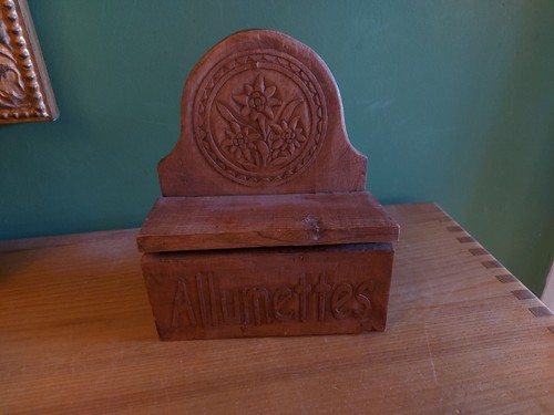 Boite allumettes en bois - à,
