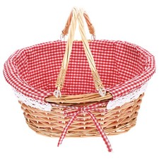 Wicker Picnic Basket Outdoor