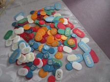 LOT PIONS JETONS  POUR JEUX
