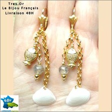 Boucles d'Oreille Plaqué Or